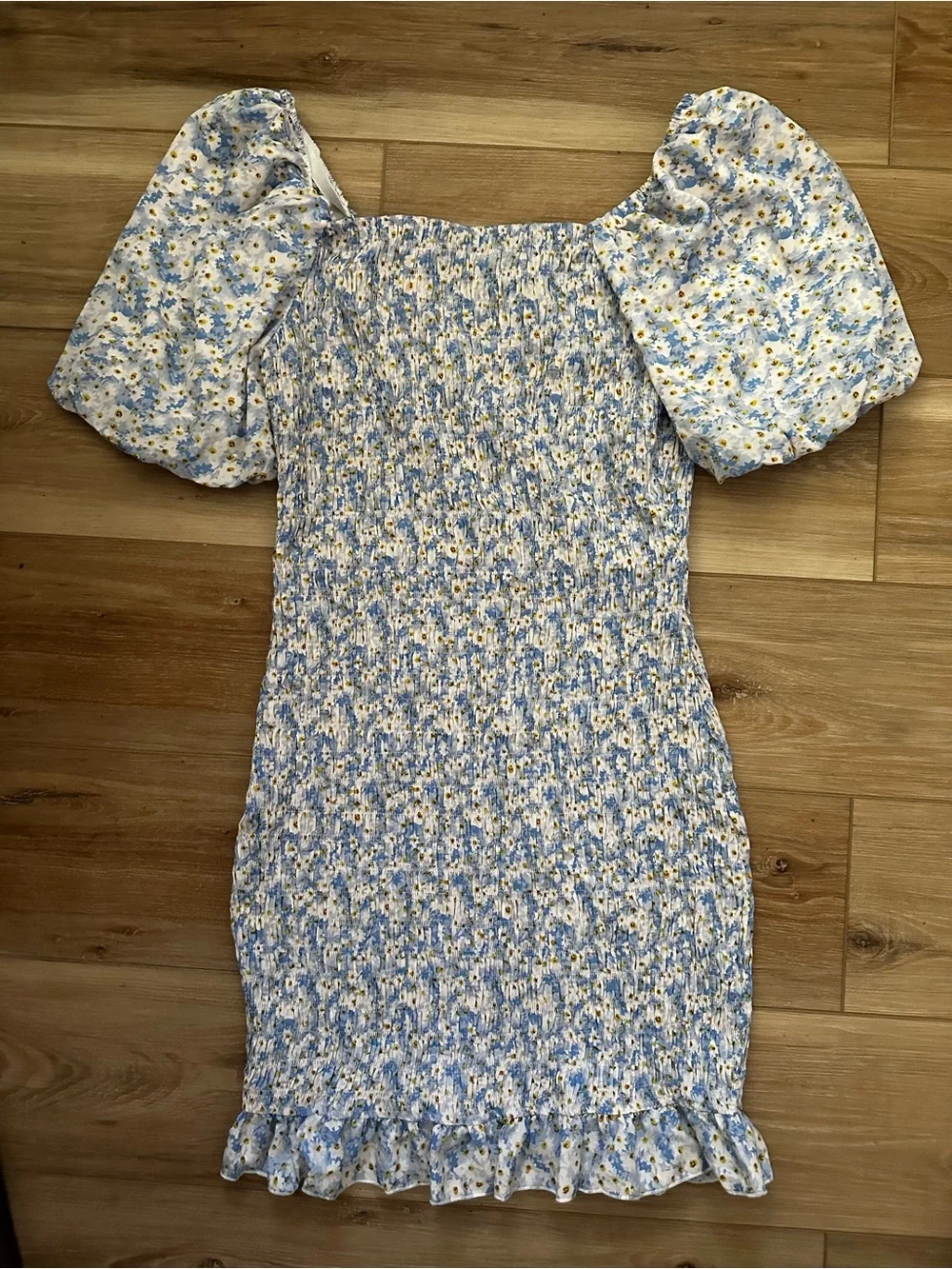 Smocked BodyCon Dress L NWT - Picture 2 of 8